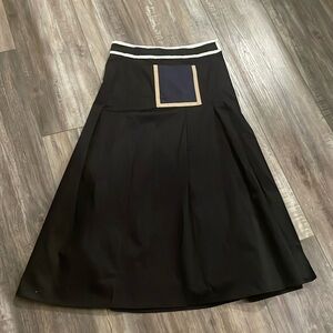 M. Martin Black Wrap Skirt size 6